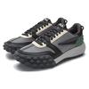 FILA Gara Fabric Cow Split Leather Comfortable Versatile Low-Top Casual Shoes Men sneaker Gray Black F12M413112FBF