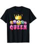 For Bingo Queen Graphic T-Shirt - Fun & Playful for Bingo Night Party Outfit with Colorful for Bingo