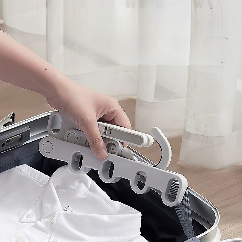 A Must-Have Travel Clothes Drying Rack, Portable and Foldable with 5 Holes, Suitable for Self-Driving Trips, Saving Space for Travel, Hotels, Dorms