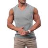 Herren Trainings Tops Sommer Fitnessstudio Fitness Sportliche Tanktops Lässig V-Ausschnitt Textur Muscle Fit Bequem Schnelltrocknend Westen