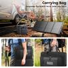 Solar Panel Carrying Case with Shoulder Straps Padded Travel Solar Panel Organizer Multi-Pocket Portable Protection Shoulder Bag