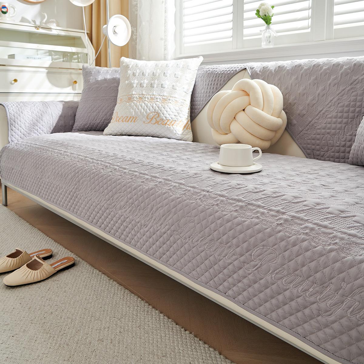 

Chenier Straight Row Sofa Cushion, Universal In All Seasons, Non-Slip Seat Cushion, Simple Light Luxury, High-End Cover, Cover Cloth, Backrest Towel 70*70cm