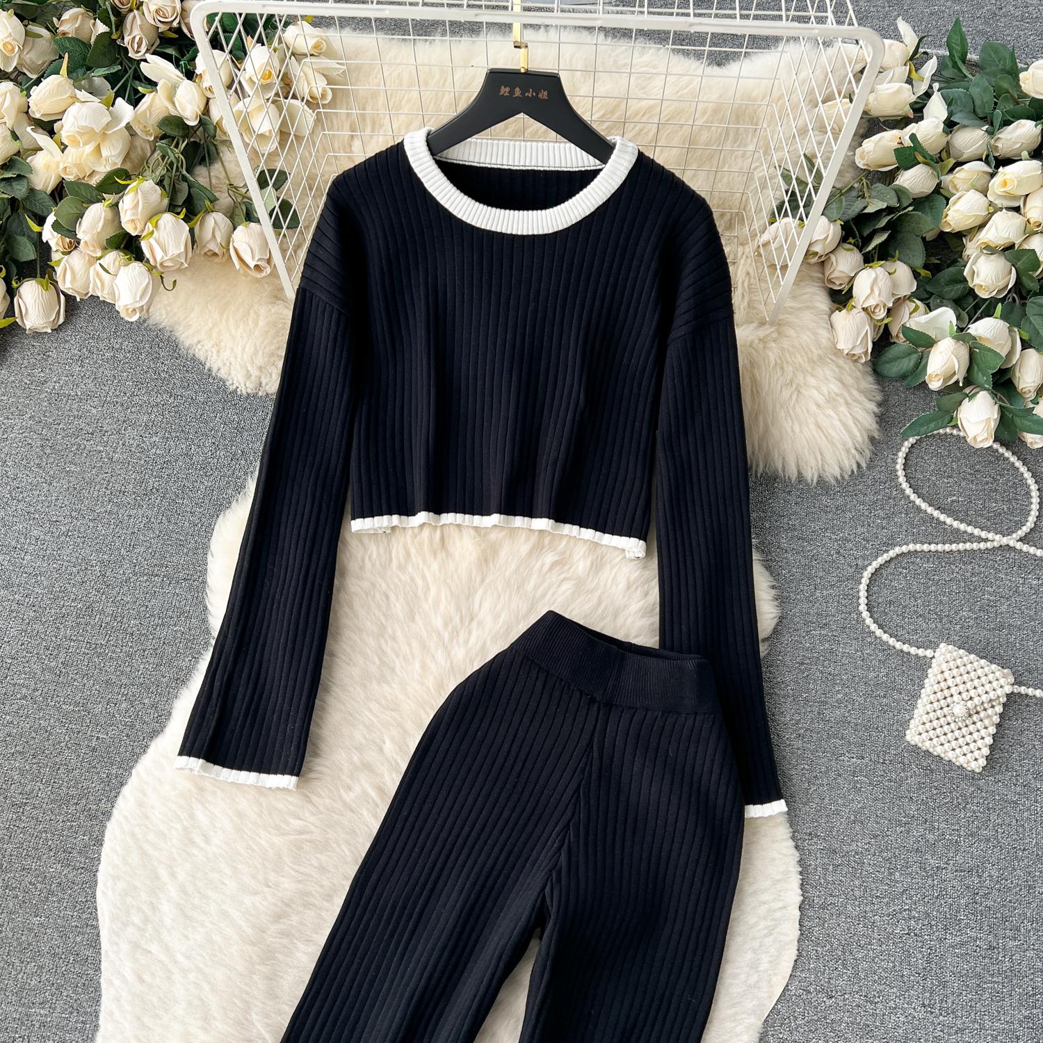 Винтажный вязаный топ с круглым вырезом в стиле Хепберн — фото 15