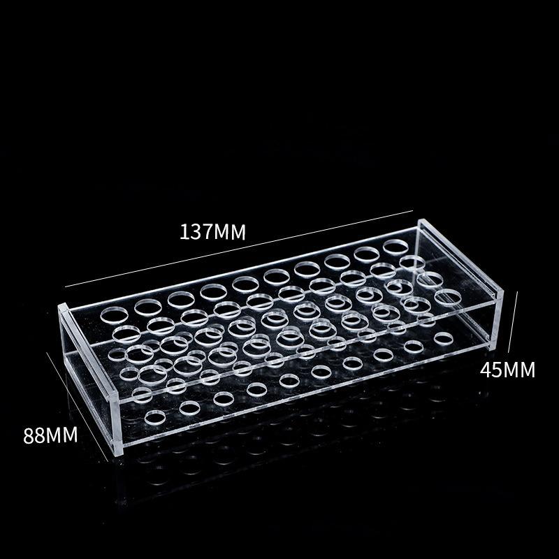 Clear 24 Slots Acrylic Eyeliner Lip Liner Pencil Holder Makeup Display Stand Organizer Makeup Brushes Shelf Cosmetic Storage Box