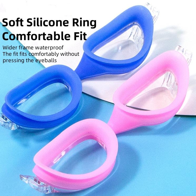 High Definition Teenager Swimming Goggle Anti Fog No Leaking for Adult Men Women Youth PC & Glass Lenses Silicone Gasket