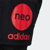 adidas Neo Logo Print Patchwork Hooded Long Sleeve Cotton Jacket Men Outerwear Black HC9731