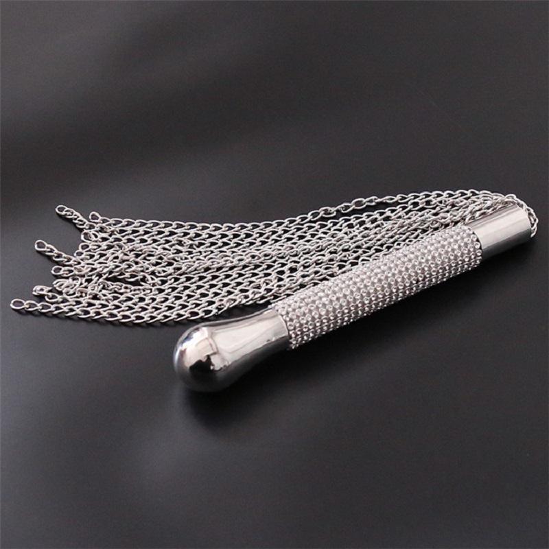 BDSM Handle Chain Whip Sex Toys For Women Couples Soft Iron Passion Spanking Paddle Iron Whips Slave Restraints Bondage