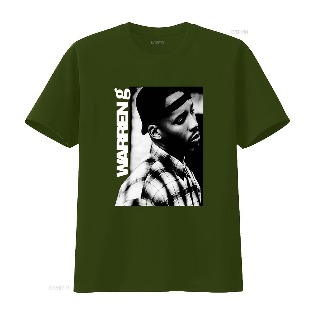 THE G WARREN Print T Shirt Hip Hop Style Available In Sizes S To 5XL Vintage Washed Breathable Streetwear Homme Stretched Soft