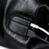 Velkokapacitní kožený PU pánský batoh rozšiřitelný batoh USB nabíječka cestovní počítač notebook studentská móda