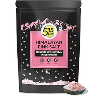 5:15PM Himalaya-Rosa Steinsalz 1 kg | 100 % Reines Rosa Salz mit Natürlichen Spurenelementen Gourmet-Qualität Himalaya-Steinsalz für Gesundes Kochen