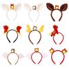 Soft Plush Horse HairBand Headwrap For Party Gathering And Daily Wear Year of Horse Mascots Hairband for New Year Day