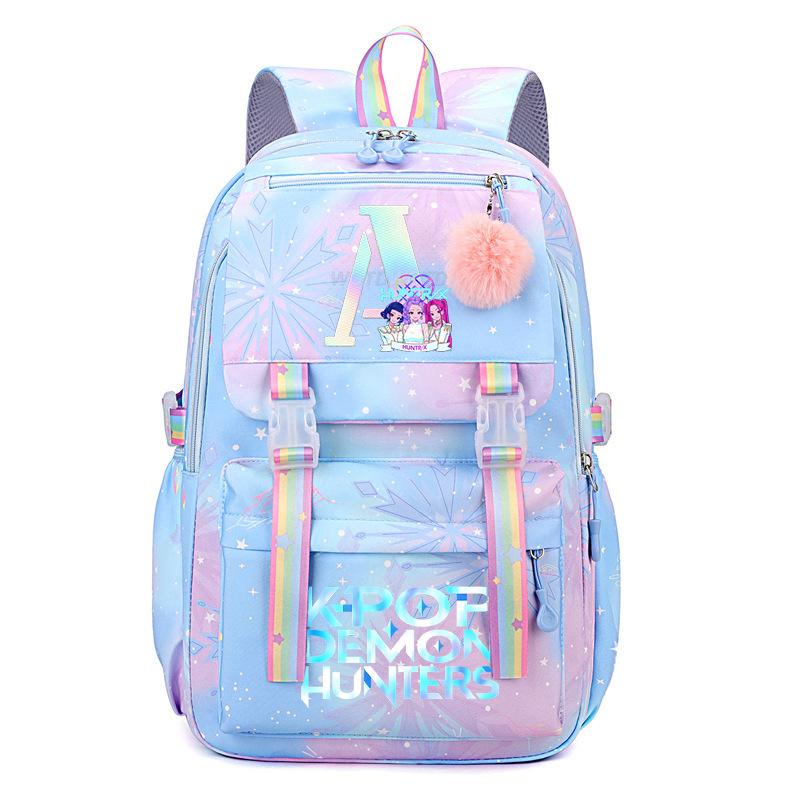 K-Pop Anime Cartoon Letter Print Student Casual Backpack Sweet Small Fresh Backpack no specification