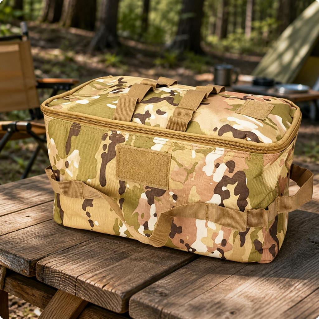 Portable Utility Bag with Interior Dividers Spacious Soft-Sided Storage