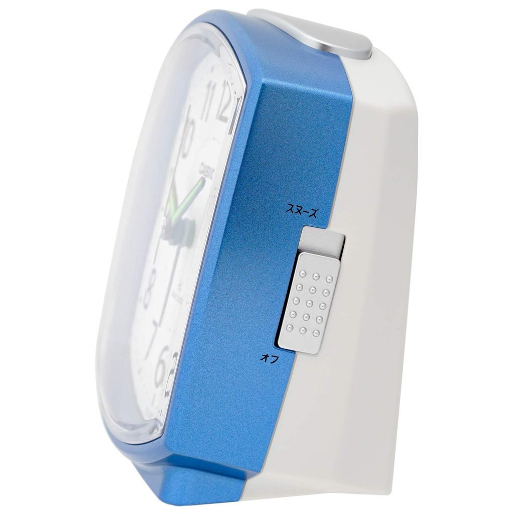 Casio Alarm Table with Clock, Radio-Controlled, Clock, Blue, Analog, Light, TQ-740J-2JF