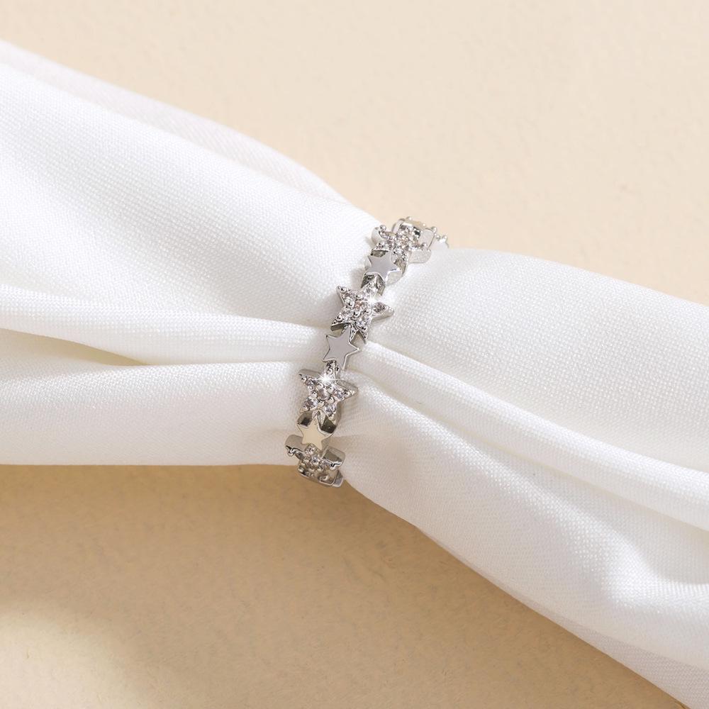 Adjustable Heart-Shaped Double-Layer Index Finger Ring - Cool European & American Style Jewelry