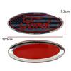 For Ford Mondeo Fusion Focus Fiesta Kuga Edge Transit Ecosport 12.5x5cm Car Front Emblem Logo Rear Trunk Badge Decal Decoration SG7