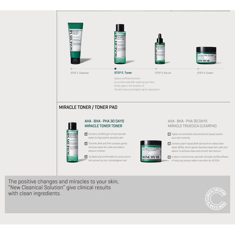 SOME BY MI AHA, BHA, PHA 30 Days Miracle Toner 150ml