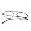 Double Beam Anti-blue Light Nearsighted Glasses Women Retro Metal Square Diopter Eyeglasses Prescription 0 -0.5 -0.75 To -6.0