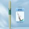 Refillable Ergonomic Fountain Pen for Students - Transparent Colored Plastic Design