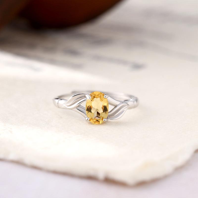 Natural stone s925 sterling silver ring women's adjustable non-fading ring Xiaohongshu popular high-end accessories women's daily jewelry gift