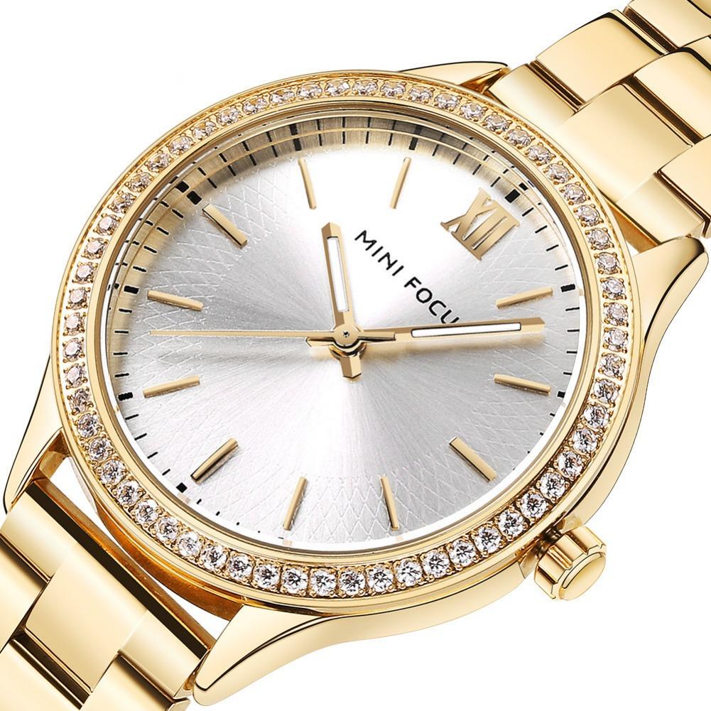 Ladies Watch Japanese Movement Luminous Waterproof Steel Strap Butterfly Buckle