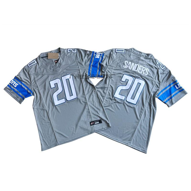Mens American Football Jersey With Embroidered Number 14 Lion Team Design Cotton Blend Unisex Sportswear Training Game