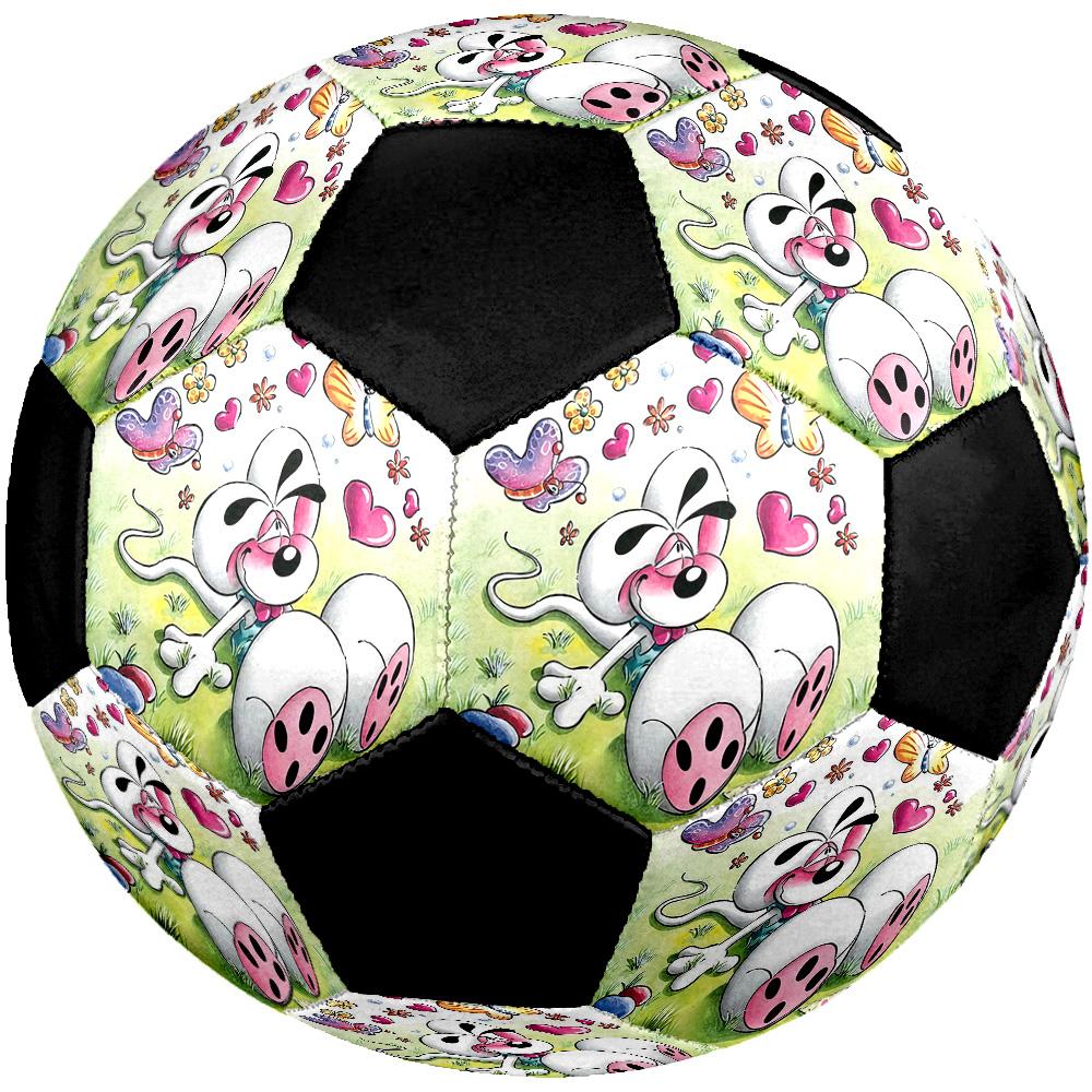 Diddl the Jumping Mouse Soccer Ball Colorful All Ages Machine Stitched PVC Competition Ready Durable High-Bounce.SIZE5