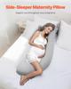 VEVOR Pregnancy Pillows, L-Shaped Maternity Pillow for Pregnant Women