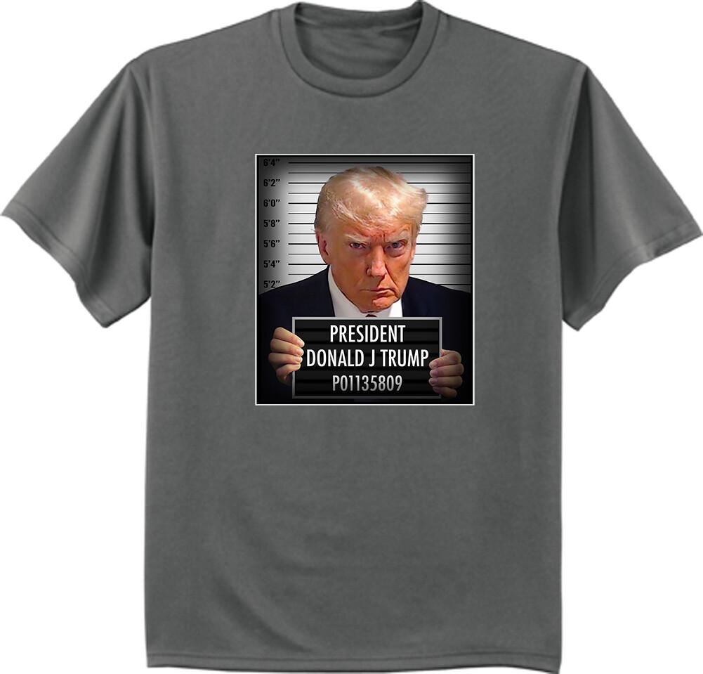 Donald Trump Mugshot T-shirt Mens Funny Graphic Tee Shirt