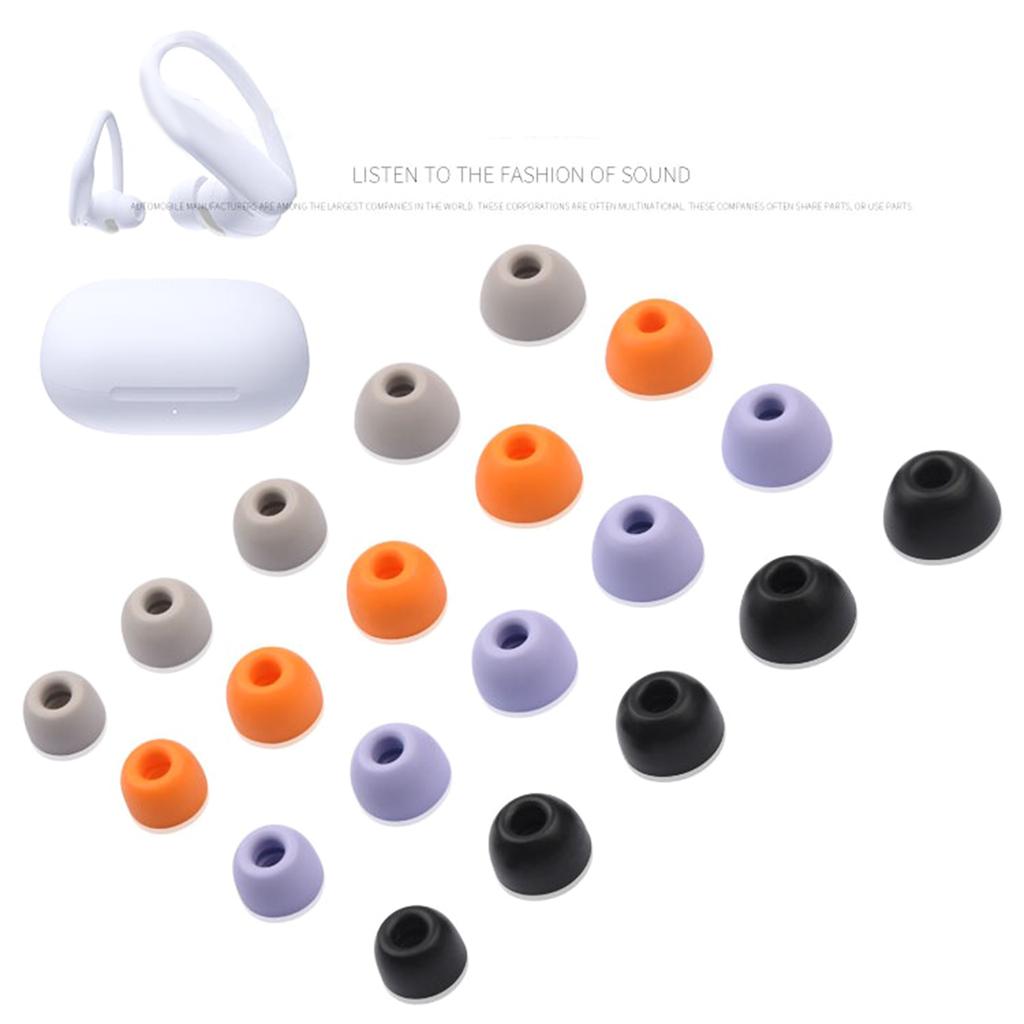 Comfortable Listening Experience Silicone Eartips for PowerbeatsPro2 , Multiple Size Ear Plugs Noise Reductions