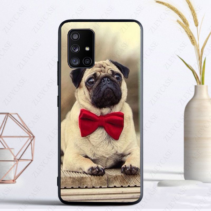 Soft Phone Cover For Samsung Galaxy A32 A12 A52 A53 A22 5G A11 A21S A50 A10S A20E A30S A40 A51 A70 A71 CASE Lovely Pug Dog