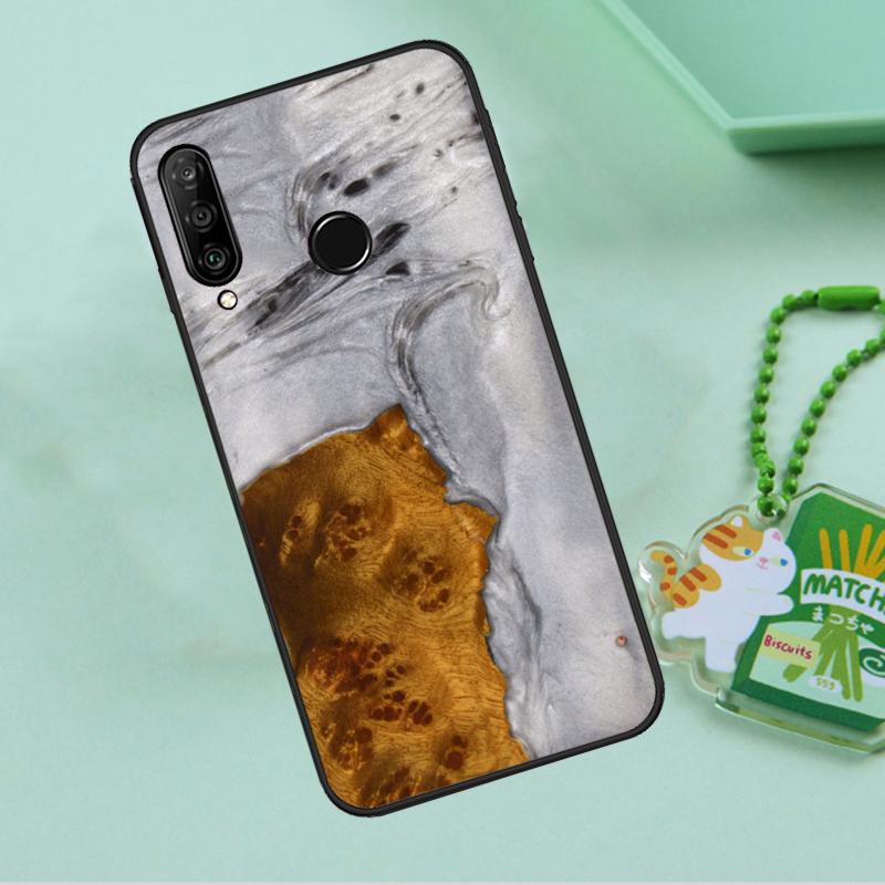 Resin Wood For Huawei Nova 12s 12i 11i 7i 8i 9 10 SE Y91 Y90 Y60 Y70 Y72 Y61 P60 Pro P30 P40 Lite Case