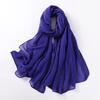 Large Size Pleated Hijab Scarf For Women Muslim Daily Wear