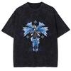 BLEACH T Shirt Manga Kurosaki Ichigo Print Tshirt Men Unisex Clothes Vintage Washed Streetwear Short Sleeve Cotton Tee Shirt