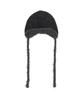 NEWKITSCH Earflap Fur Beanie (Charcoal)