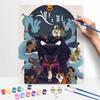 Disney Aladdin oil paint by numbers painting kit handmade diy home decor gifts, classic animation movie wall art for adults, craft kits