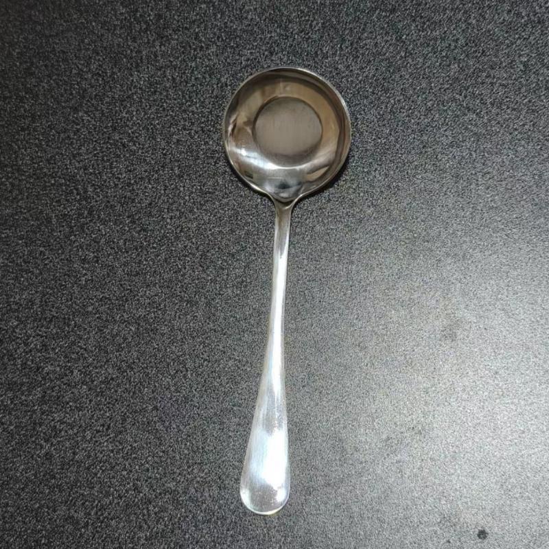 Edelstahl Rundlöffel Net Rot Golden Dinner Langer Griff Rühren Dessertlöffel Für Küchenzubehör Gadgets