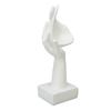 Thinker Face Statue Resin Face Sculpture Figurine Table Decorations for Living Room Bedroom Office