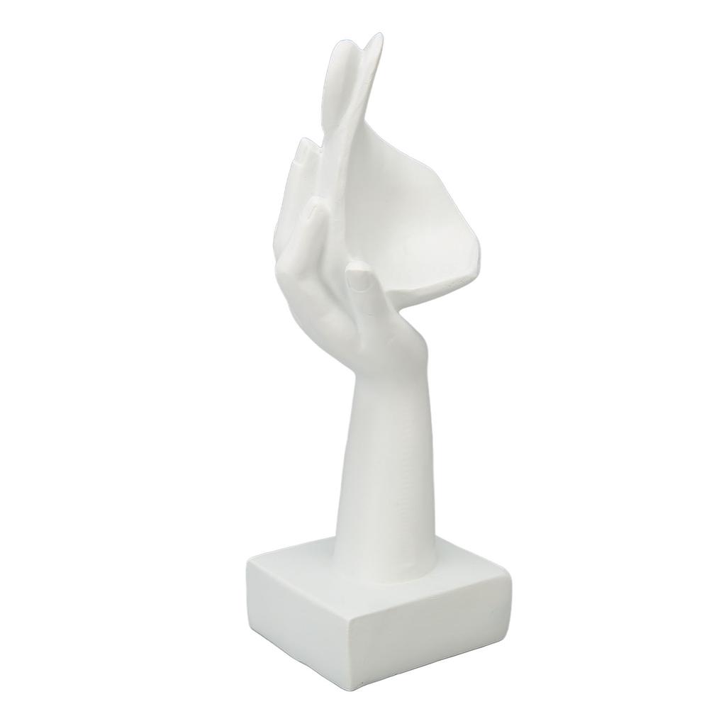 Thinker Face Statue Resin Face Sculpture Figurine Table Decorations for Living Room Bedroom Office