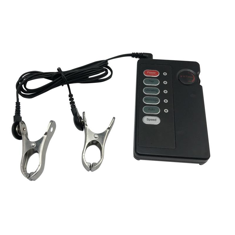 Elektroschock Nippelklemmen Clips Brust BDSM Bondage Fessel Fetisch Penisschloss elektrisches medizinisches Themen Sexspielzeug