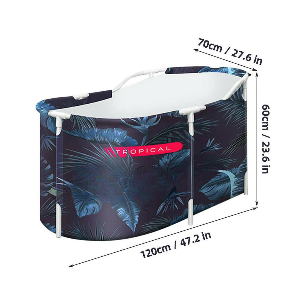 47.2x27.6x23.6 inch 100-150L 3 Styles Water Tub Outdoor Indoor Portable Adult Spa Bath Folding Bathtub