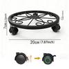 Mobile Flower Pot Tray With Detachable Casters Strong Load Bearing Plant Saucers With Locking for Indoor and Outdoor Plants