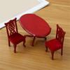 Doll House Chair Table Model Dining Set Realistic Table Dollhouses Chair Realistic Play Chair Realistic 1:12 Model Toy