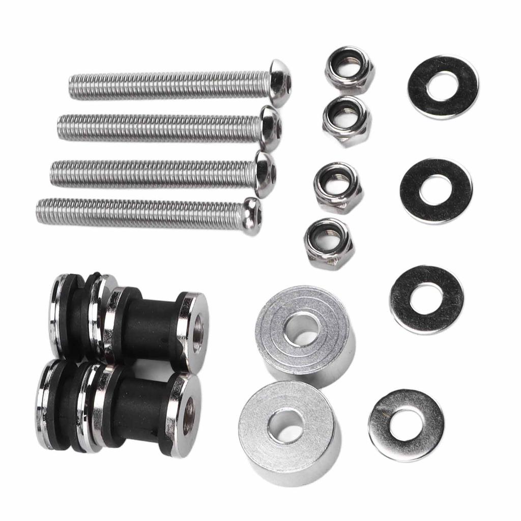 Motorcycle Backrest Sissy Bar Detachable Docking Hardware Kit Replacement for FXST FXSTB 1987‑1999