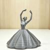 3D Printed Spinning Ballerina Fidget Toy Ballet Dancer Spinner Kinetic Desk Toy Expanded Sensory Stress Relief Toy for Home Office