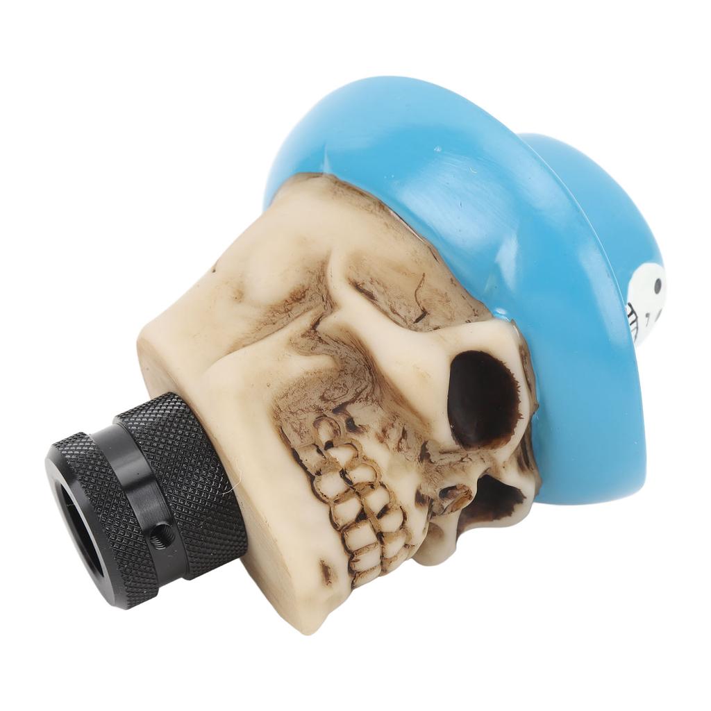 Totenkopf-Schaltknauf aus Kunstharz mit komfortablem Griff, passend für die meisten Schaltgetriebe