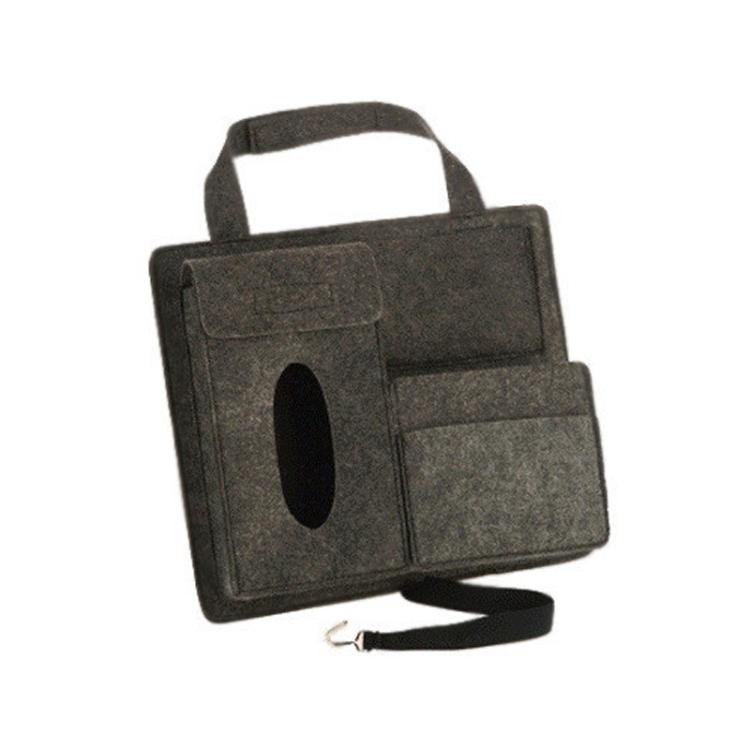 Hot Selling Universal Cheaper Price Felt Car Storage Bag Car Back Seat Hanging Organizer Bag чёрный