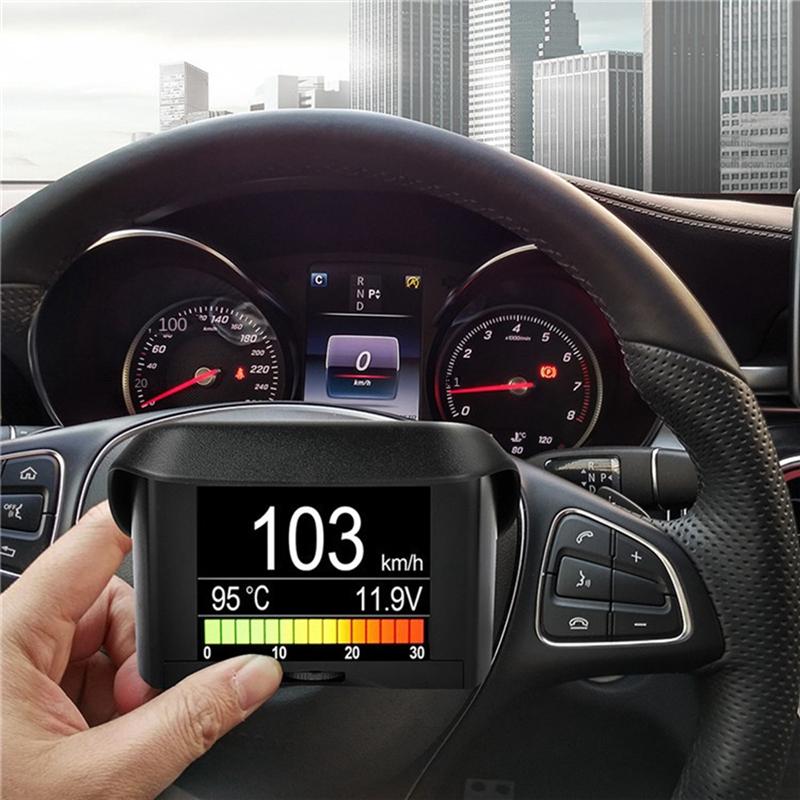SXR-Car Digital Speedometer Car Display Trument A202 OBD2 OBD2 Head-Up Display Trip Display Speed