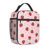 Strawberry Lunch Bag Reusable Insulated Lunch Box for Women Men Lunchbox Tote...