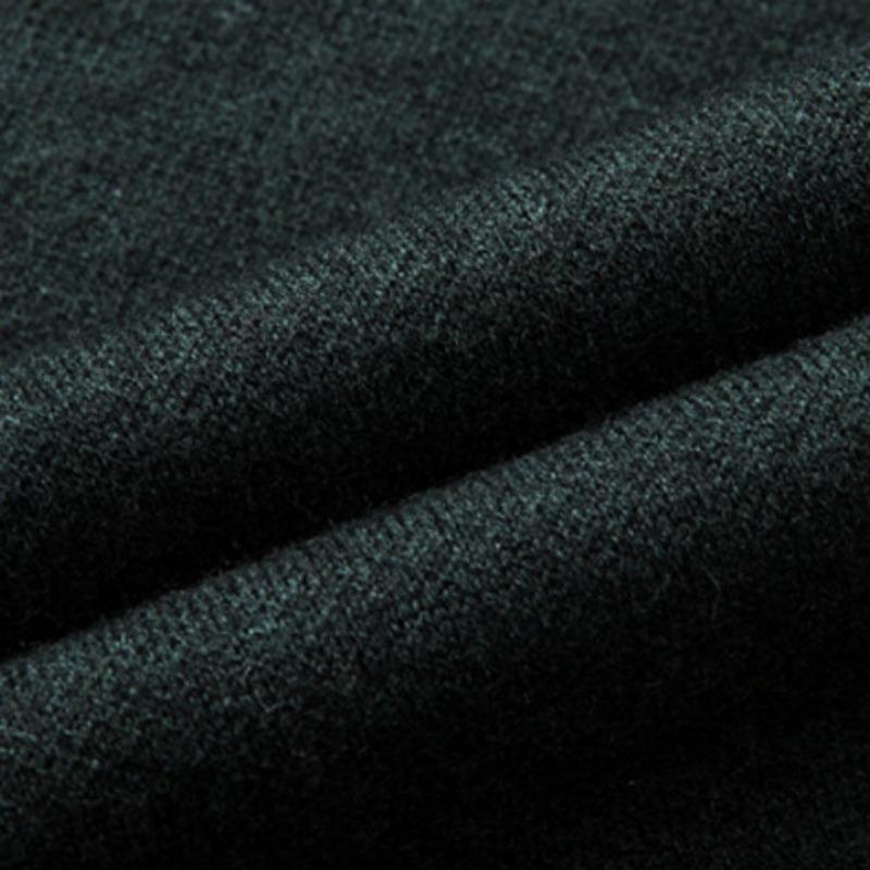 Halbhoher Reißverschlusspullover für Herren im Winter, dicker, warmer, von Vater installierter Herrenpullover mittleren Alters, einfarbiges, gestricktes Unterhemd aus Wolle